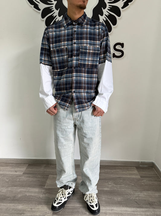 Camicia a quadri blu
