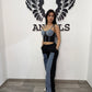 Coordset effetto Denim