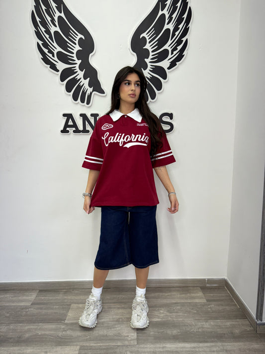 Polo California bordeaux