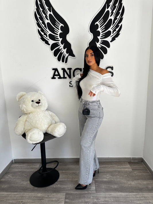 Jeans brillantinato grey